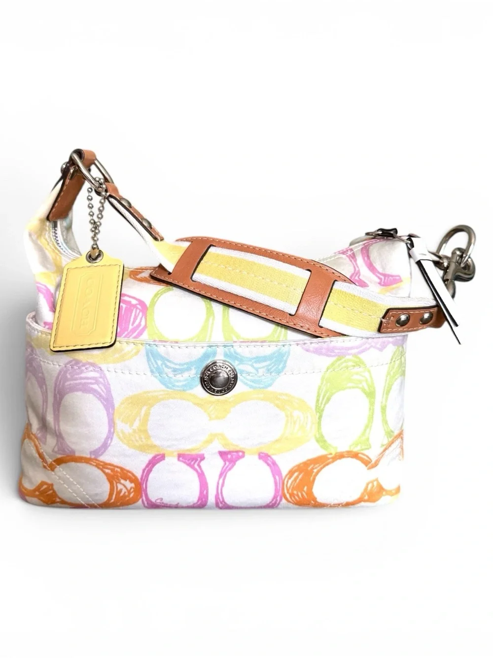 Vintage Coach Hamptons Scribble Hobo + Wristlet Set | Y2K Archival | EUC